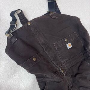 Carhartt Overalls: Women's Heavyweight Quilt-Lined Bib Overalls Size M